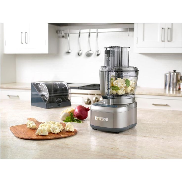 Elemental 13-Cup 3-Speed Silver Food Processor and Dicing Kit