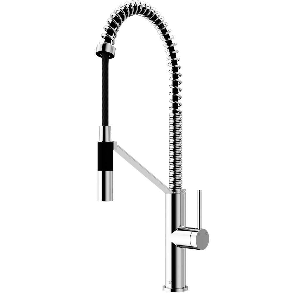 Livingston Single-Handle Pull-Down Sprayer Kitchen Faucet in Matte Black - Super Arbor