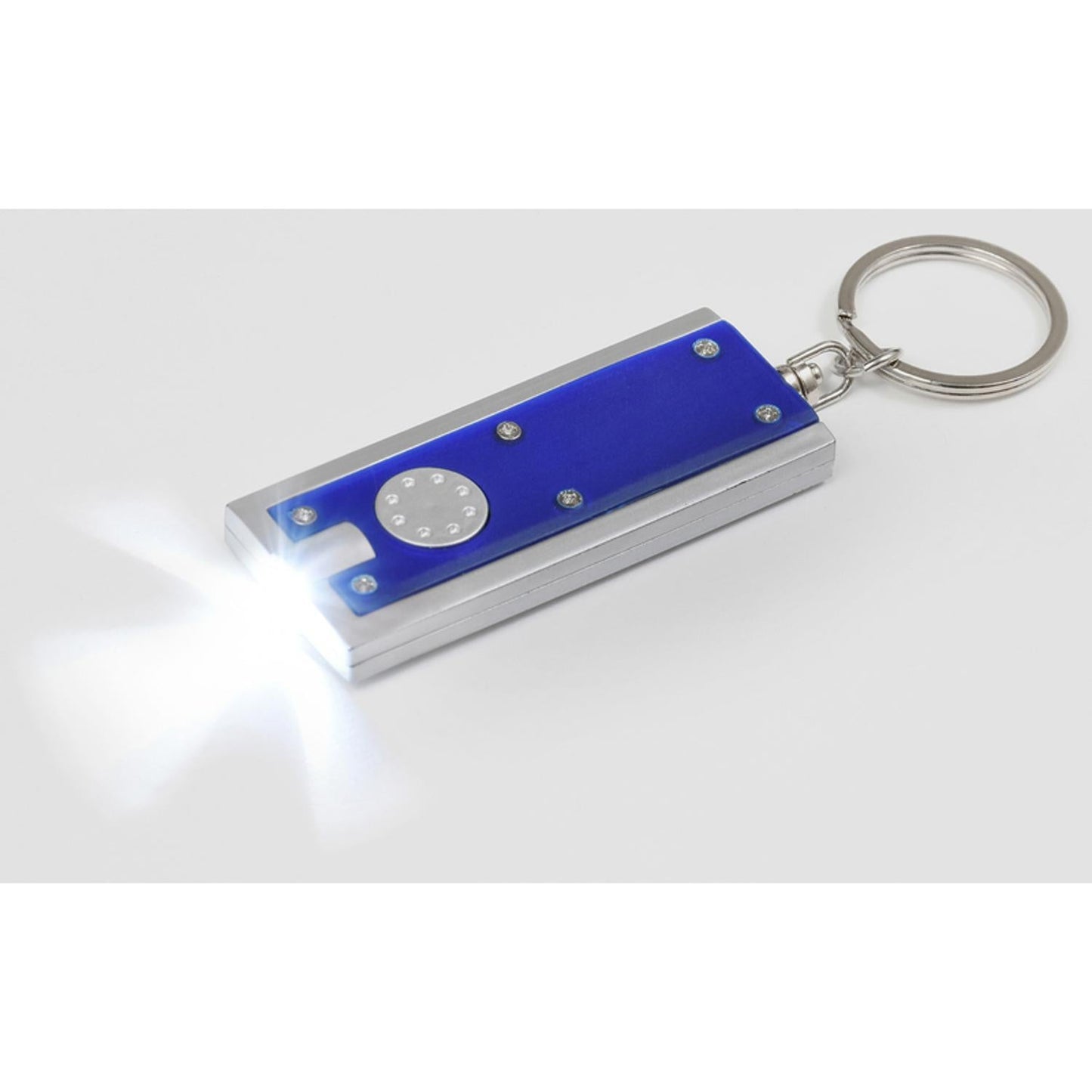 Hillman 1 in. D Plastic Assorted LED Light/Split Ring Key Chain