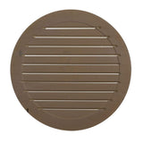 24 in. x 24 in. Round Primed Polyurethane Paintable Gable Louver Vent - Super Arbor