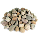 Southwest Boulder & Stone 21.6 cu. ft., 3 in. to 5 in. 2000 lbs. Mixed Mexican Beach Pebble Smooth Round Rock for Garden and Landscape Design - Super Arbor