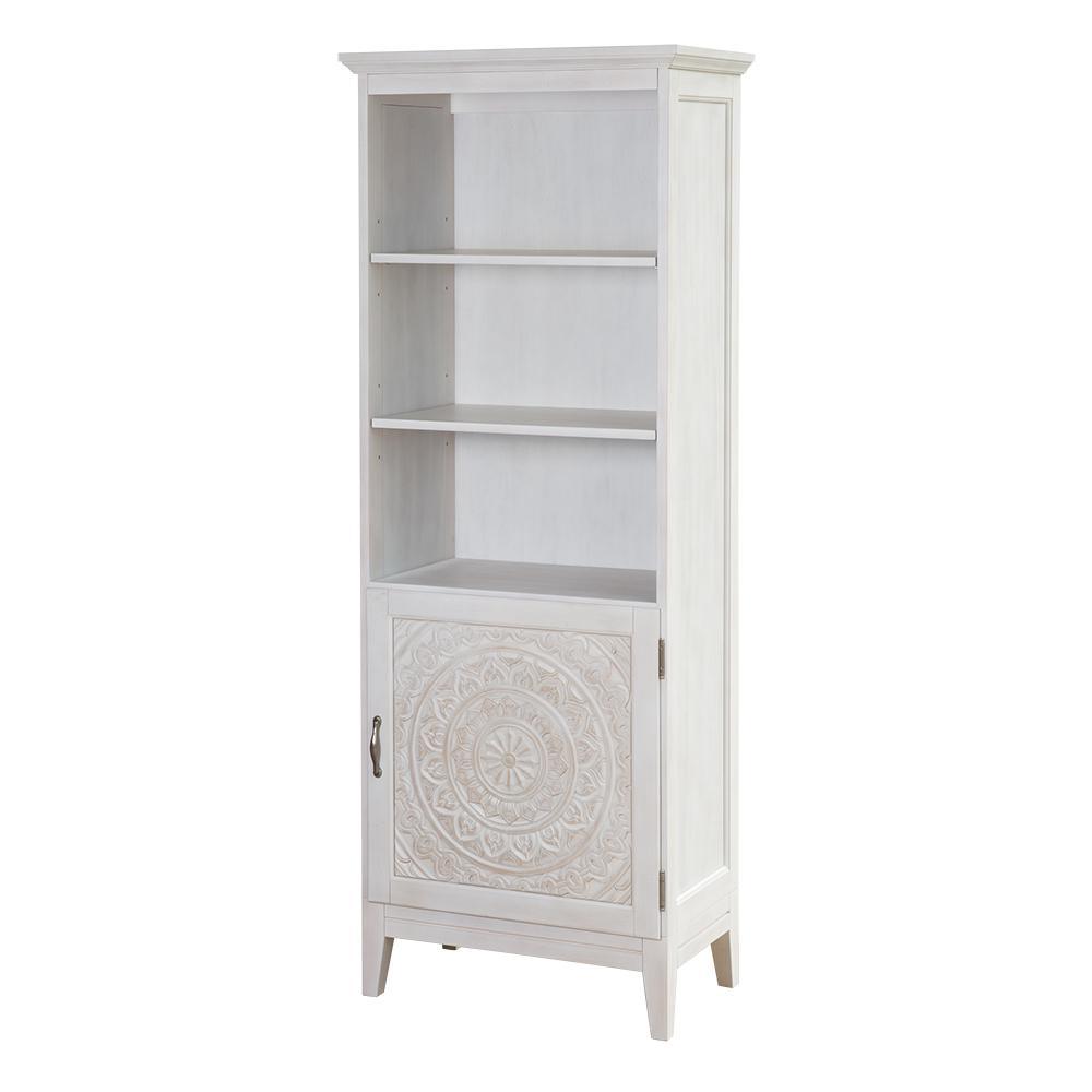 Chennai 25 in. W Linen Cabinet in White Wash - Super Arbor