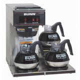 VP17-3 3L 12-Cup Commercial Coffee Maker, 3 Lower Warmers, 13300.0003