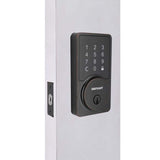 Defiant Square Aged Bronze Smart Wi-Fi Deadbolt Powered by Hubspace