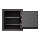 3.3 cu. ft. All Steel Burglary and Fire Safe with Electronic Lock, Hammered Grey - Super Arbor