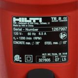 TE 2 120-Volt SDS-Plus Hammer Drill Kit - Super Arbor