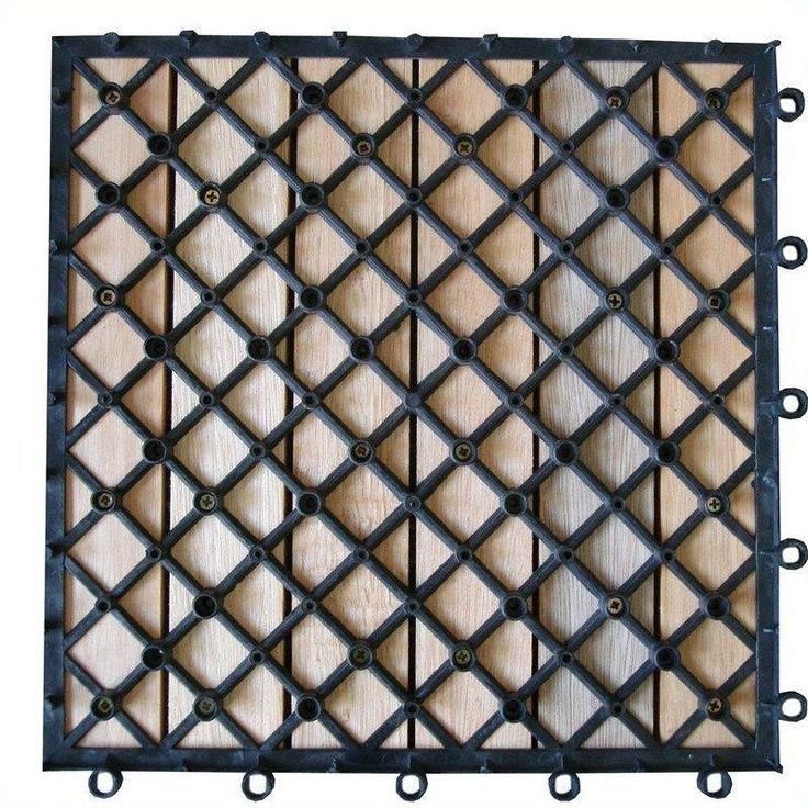 6 Slat Eucalyptus Interlocking Deck Tile