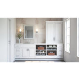 Hampton Assembled 30x34.5x24 in. Pots and Pans Drawer Base Kitchen Cabinet in Satin White