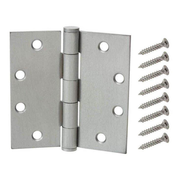 4 in. Satin Chrome Commercial Grade Door Hinge