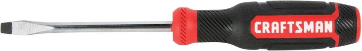 CRAFTSMAN Bi-Material Handle 1/4-in Slottedhead Screwdriver