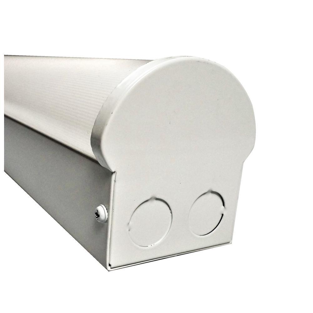 8 ft. 600-Watt Equivalent White Integrated LED Linear Strip Light in 3500K - Super Arbor