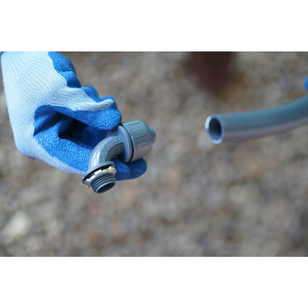 1/2 in. Liquidtight NM 90-Degree PVC Conduit Fitting Connector (5-Pack) - Super Arbor