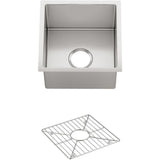 Strive Undermount Stainless Steel 29 in. Single Bowl Kitchen Sink Kit with Sink Rack - Super Arbor
