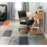 Versatile Assorted Pattern Commercial Peel and Stick 12 in. x 36 in. Carpet Tile Planks (10 Tiles/Case)