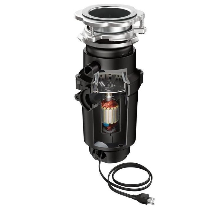 Moen Lite Series 1/3 -HP Continuous Feed Garbage Disposal with Power Cord and Universal Mount