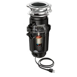 Moen Lite Series 1/3 -HP Continuous Feed Garbage Disposal with Power Cord and Universal Mount