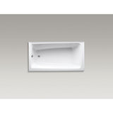 Mendota 60 in. Left-Hand Drain Rectangular Alcove Bathtub in White - Super Arbor