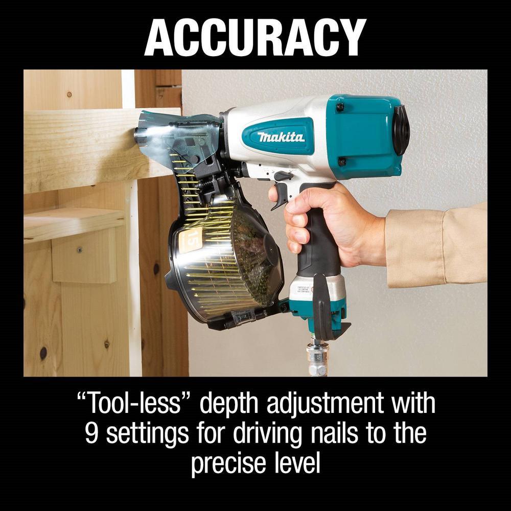 2-1/2 in. Pneumatic 15¬∞ Siding Coil Nailer - Super Arbor