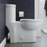 Sublime 1-Piece 0.8/1.28 GPF Dual Flush Elongated Toilet in White - Super Arbor