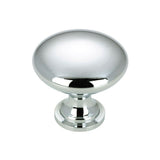 1-1/8 in. Brushed Nickel Contemporary and Modern Knob - Super Arbor