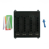 Structured Media Twist and Mount Patch Panel with 24 Cat 5e Ports - Black - Super Arbor