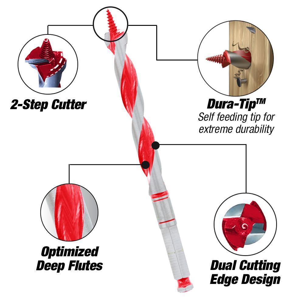 3/4 in. x 17-1/2 in. High Speed Steel Auger Bit - Super Arbor