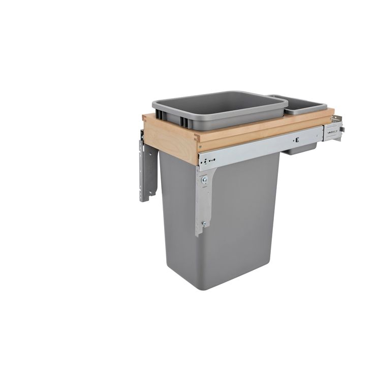 Rev-A-Shelf 50-Quart Plastic Soft Close Pull Out Trash Can