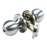 Avila Stainless Steel Keyed Entry Door Knob Lock Set - Super Arbor