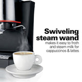 2-Cup Stainless Steel Automatic Espresso Machine with Milk Frother