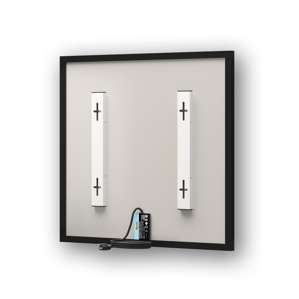 400-Watt Infrared Electric Panel Heater Black - Super Arbor