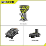 18-Volt ONE+ Cordless Fixed Base Trim Router with Tool Free Depth Adjustment with 2.0 Ah Battery and Charger Kit - Super Arbor