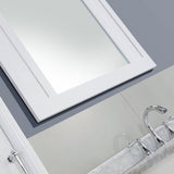 Aberdeen 33 in. W x 36 in. H Wall Mirror in White