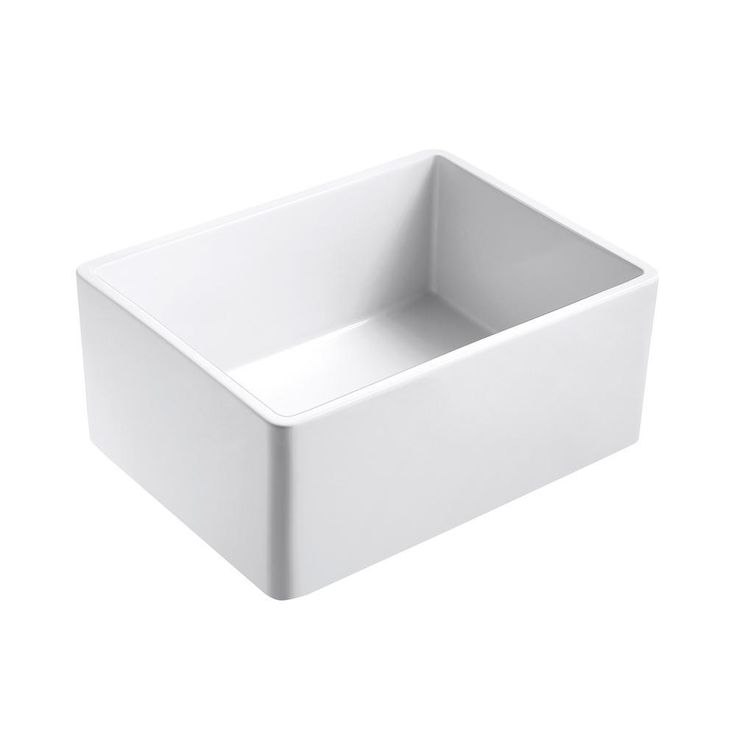 Olde London Farmhouse Fireclay 24 in. Single Bowl Kitchen Sink with Grid with Grid and Strainer
