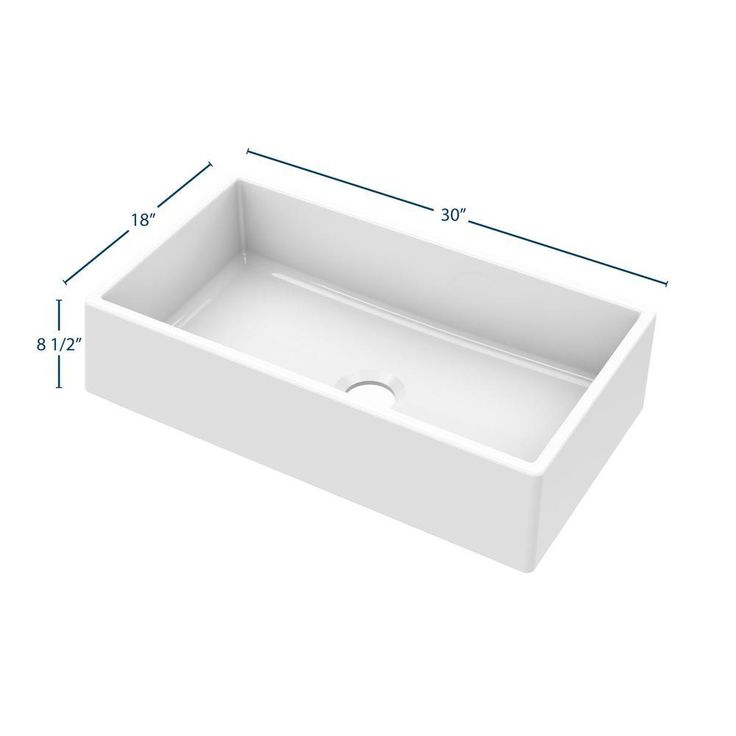 Fireclay 30 in. Single Bowl Apron-Front Farmhouse Kitchen Sink