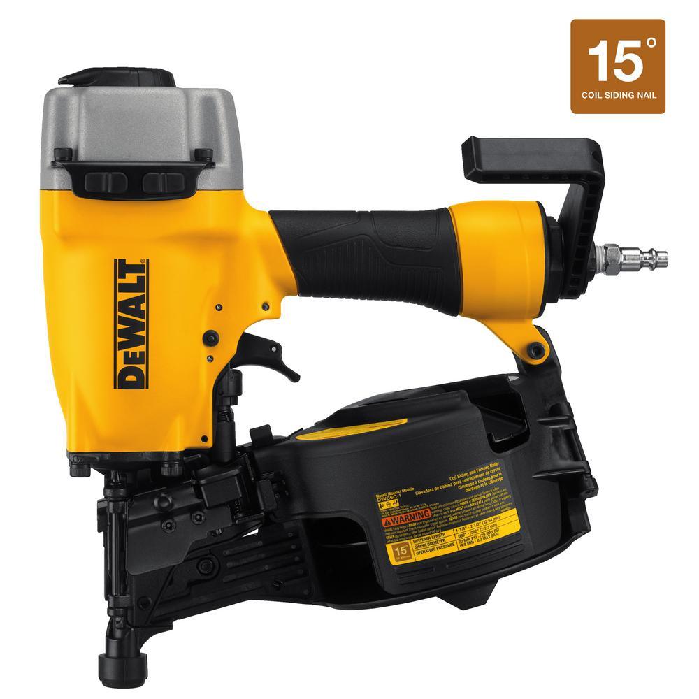 Pneumatic 15-Degree Coil Siding Nailer - Super Arbor
