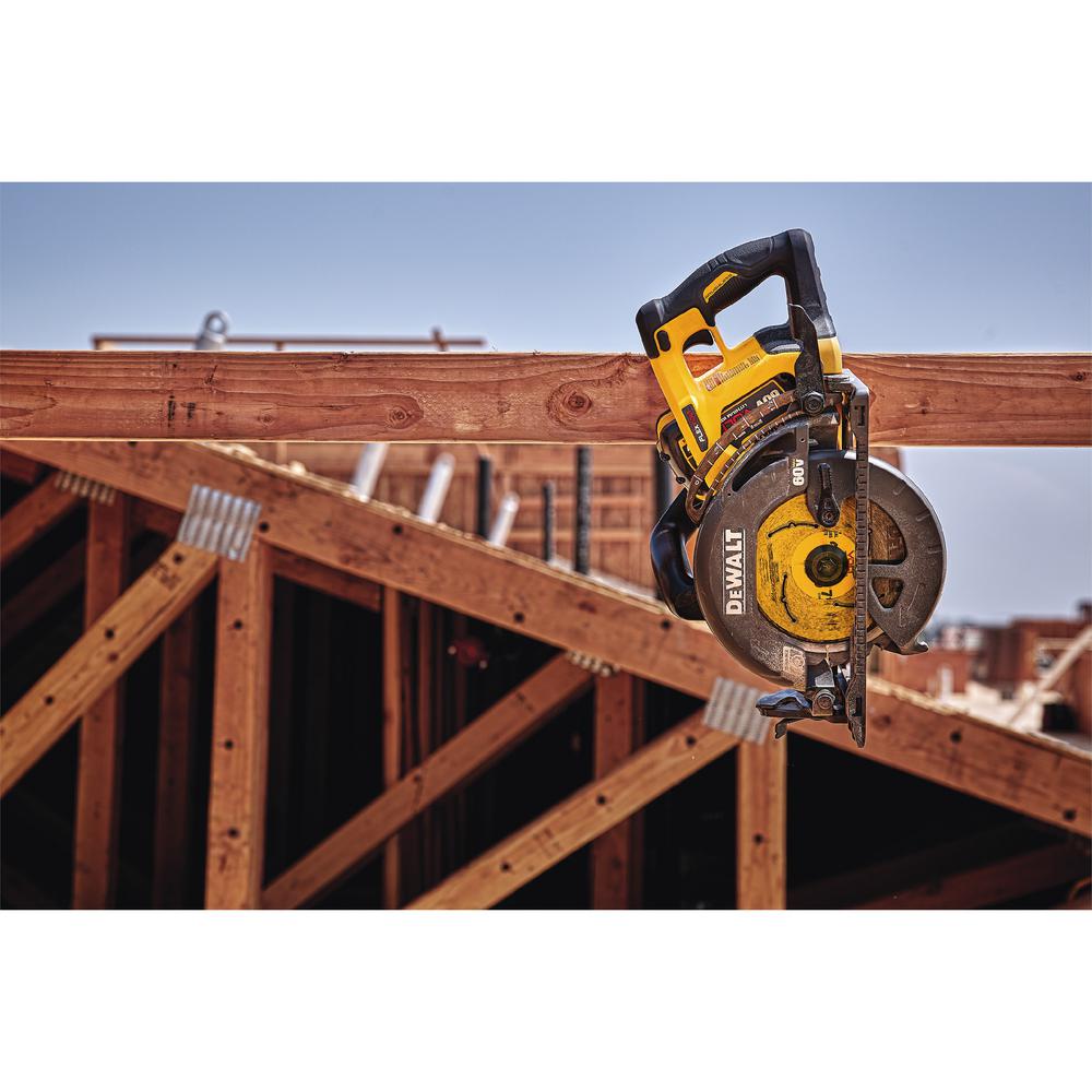 FLEXVOLT 60-Volt MAX Lithium-Ion Cordless Brushless 7-1/4 in. Wormdrive Style Circular Saw (Tool-Only) - Super Arbor