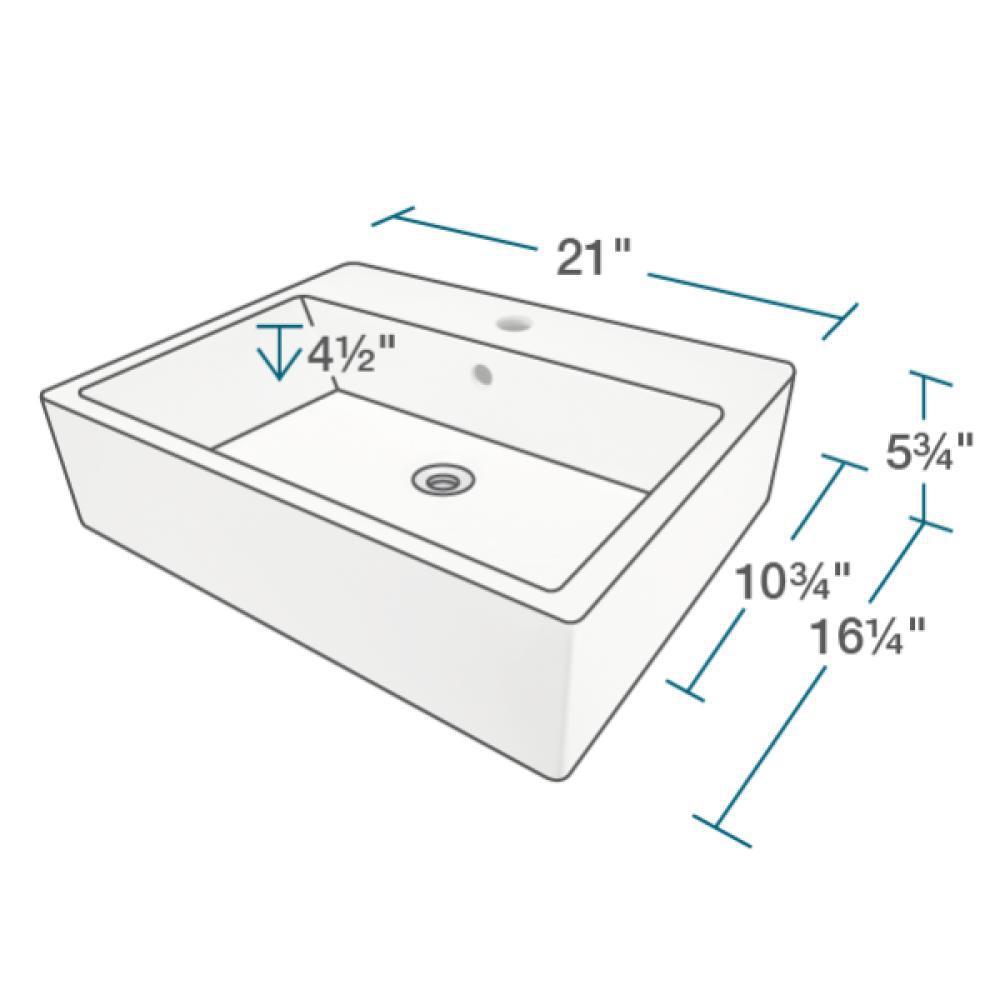 Porcelain Vessel Sink in Biscuit with 7009 Faucet and Pop-Up Drain in Chrome - Super Arbor