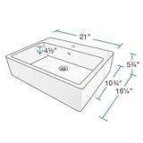 Porcelain Vessel Sink in Biscuit with 7009 Faucet and Pop-Up Drain in Chrome - Super Arbor