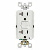 20 Amp Self-Test SmartlockPro Slim Duplex GFCI Outlet, Ivory - Super Arbor