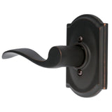 Accent Aged Bronze Left Handed Dummy Door Lever with Camelot Trim - Super Arbor