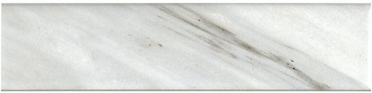 Style Selections Chique Gris Thru Body Porcelain Marble Bullnose Tile (3-in x 12-in)