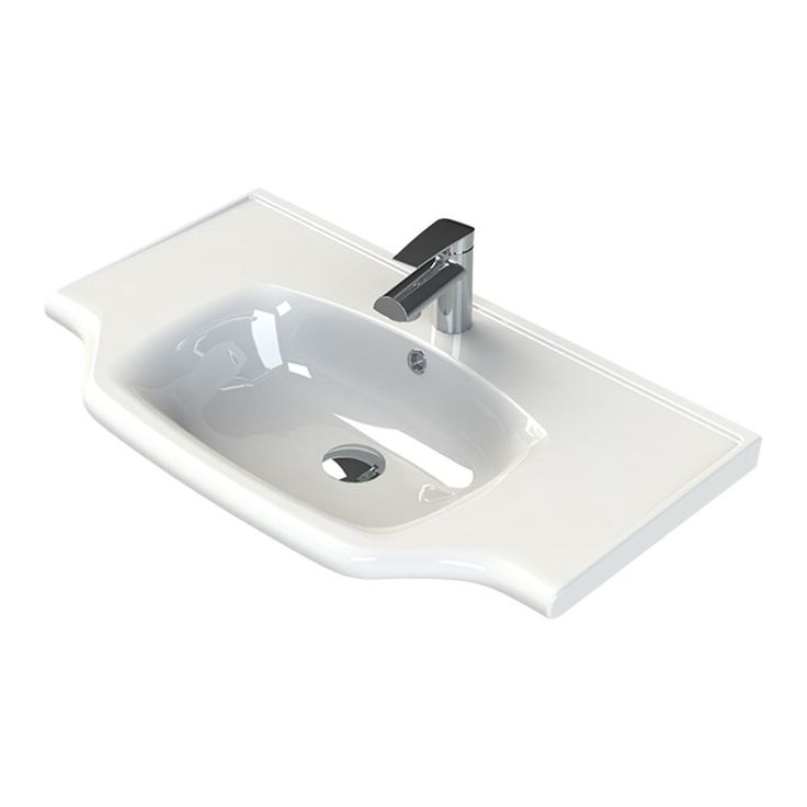 Nameeks Yeni Klasik Wall Mounted Bathroom Sink in White