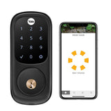 Assure Lock Satin Nickel Wi-Fi and Bluetooth Touchscreen Single Cylinder Deadbolt - Super Arbor