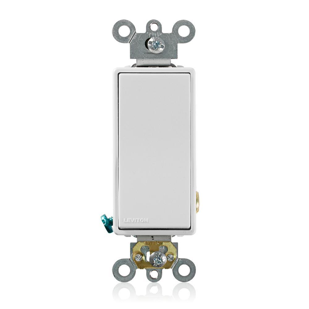 Decora Plus 15 Amp Switch, White - Super Arbor