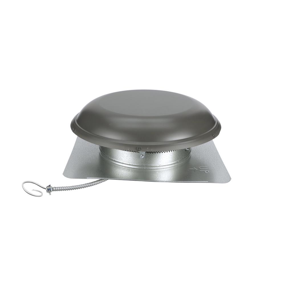 1500 CFM Weatherwood Galvanized Steel Electric Powered Attic Fan with Adjustable Thermostat - Super Arbor