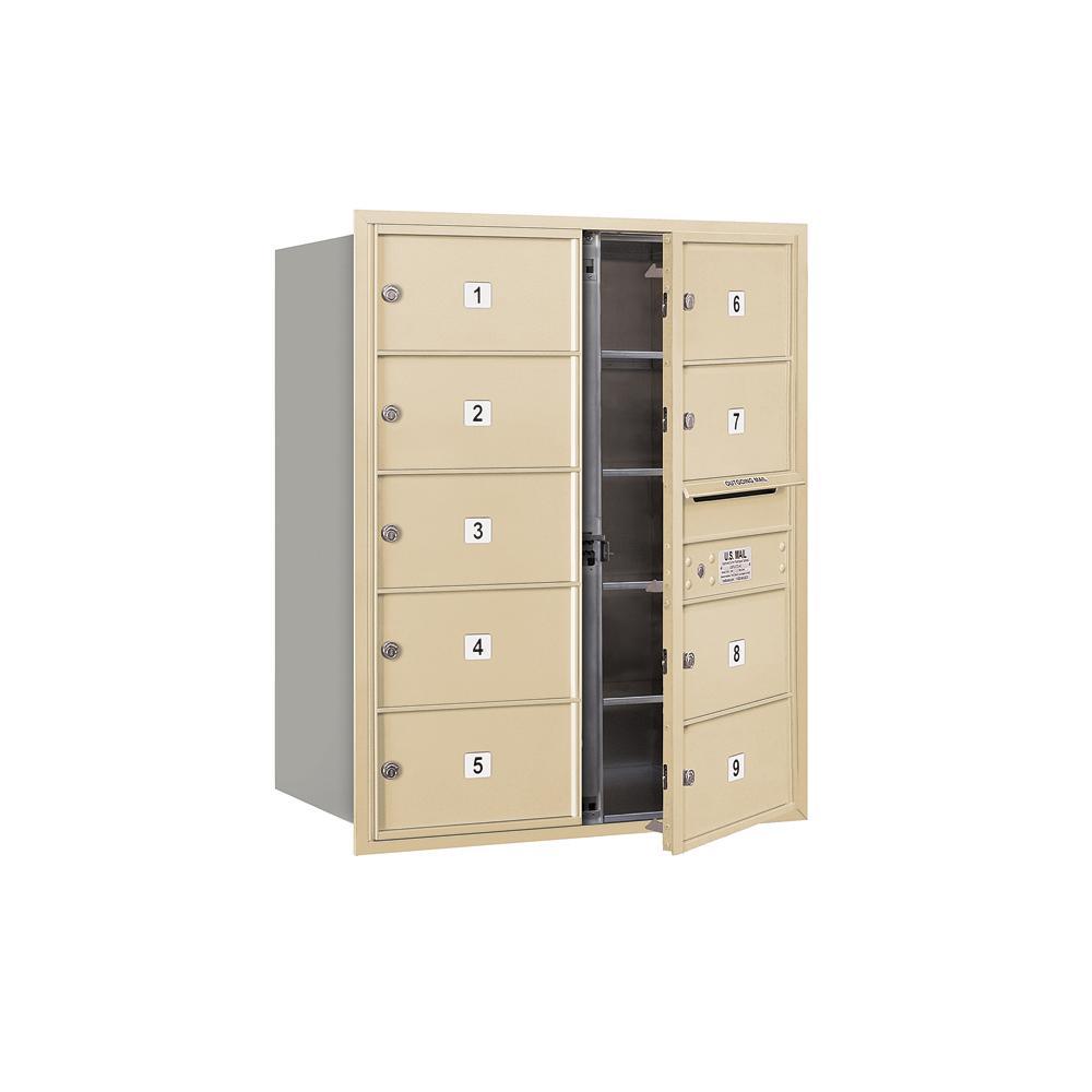 3700 Horizontal Series 9-Compartment Recessed Mount Mailbox - Super Arbor