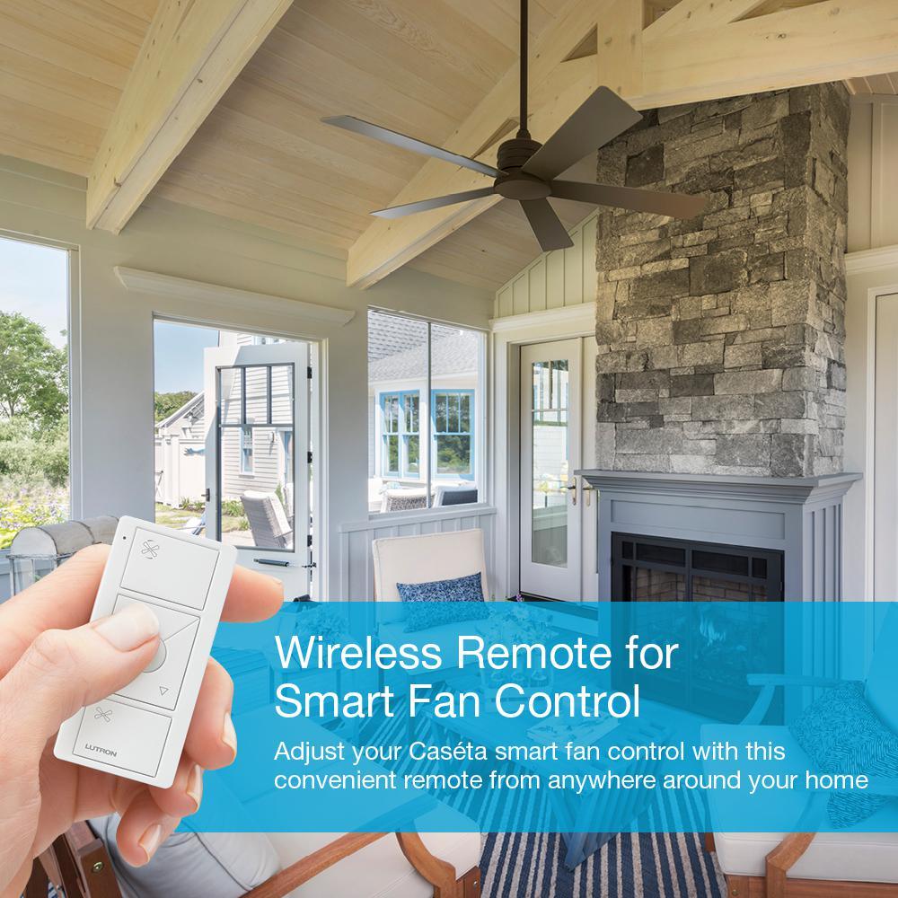 Pico Remote for Caseta Wireless Smart Fan Speed Control, White - Super Arbor