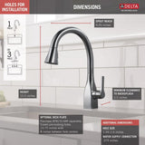Mateo Single-Handle Pull-Down Sprayer Kitchen Faucet with ShieldSpray Technology in Arctic Stainless - Super Arbor