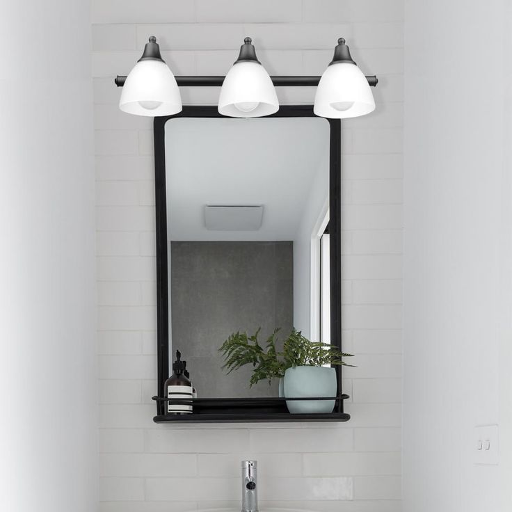 Jayden 3-Light Oil Rubbed Bronze Vanity Light with Frosted Glass Shades and 4-Piece Bath Set