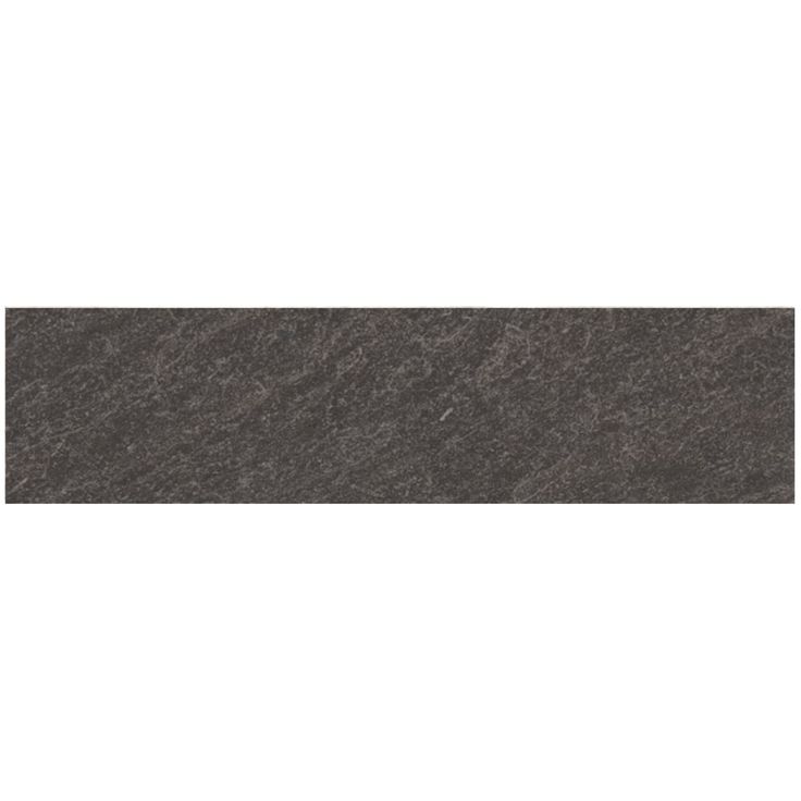 Style Selections Galvano Charcoal Porcelain Granite Bullnose Tile (3-in x 12-in)